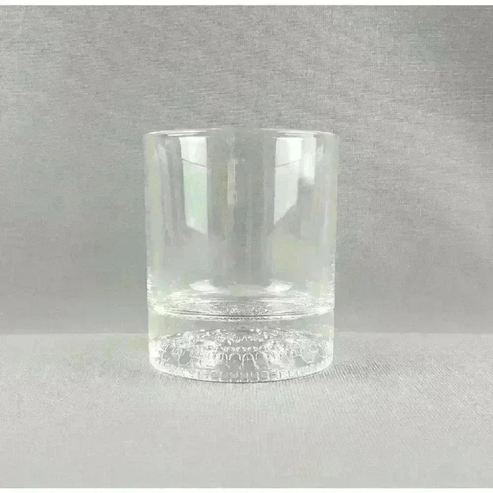 Crown Royal Canadian Whisky Lowball Old Fashioned Rocks Glass Embossed Bottom